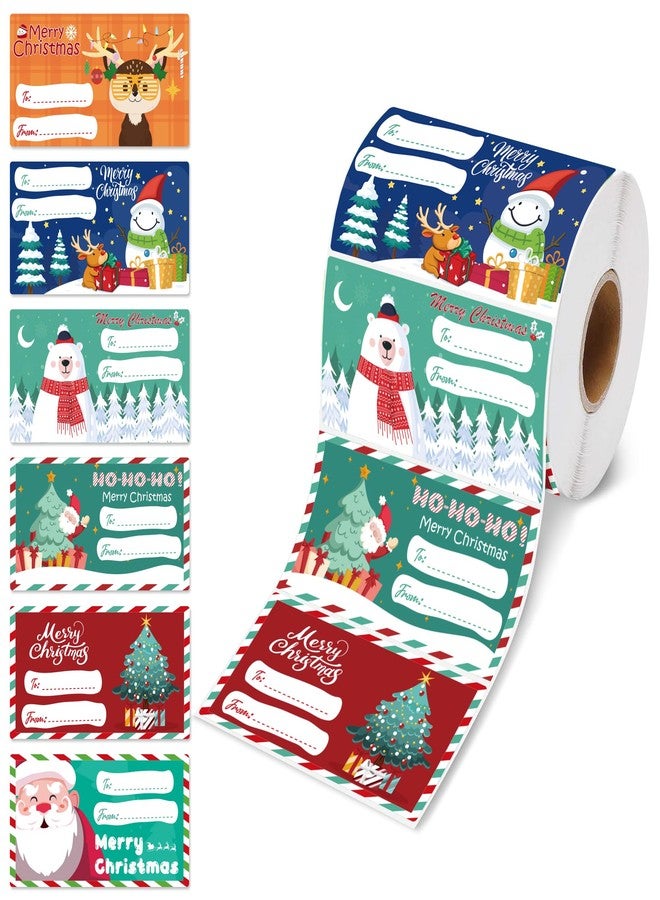 OHOME 500 PCS Christmas Gift Tags - Gift Tags for Christmas Presents | Christmas Gifts for Women Men Mom - Christmas Wrapping Paper - Christmas Decorations,2.95 x 1.6 Inch - Image 1
